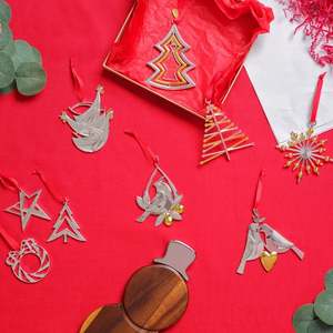 Ornement de Noël en métal en forme de vacances, écologique, excellent cadeau, décoration de Noël pour la maison, fête du Nouvel An, décoration suspendue de Noël - Product Image 2