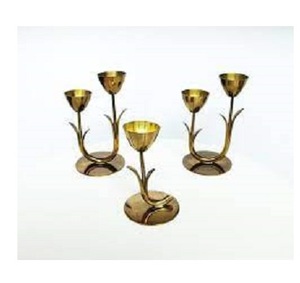 Bougeoirs chauffe-plat en fil métallique pour décoration de table Bougeoirs de forme géométrique noirs Lot de 2 - Product Image 6