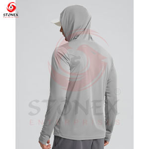 Sweat à capuche de protection solaire pour hommes Outdoor Long Sleeve Logo personnalisé Meilleure performance Sweat à capuche de pêche - Product Image 3