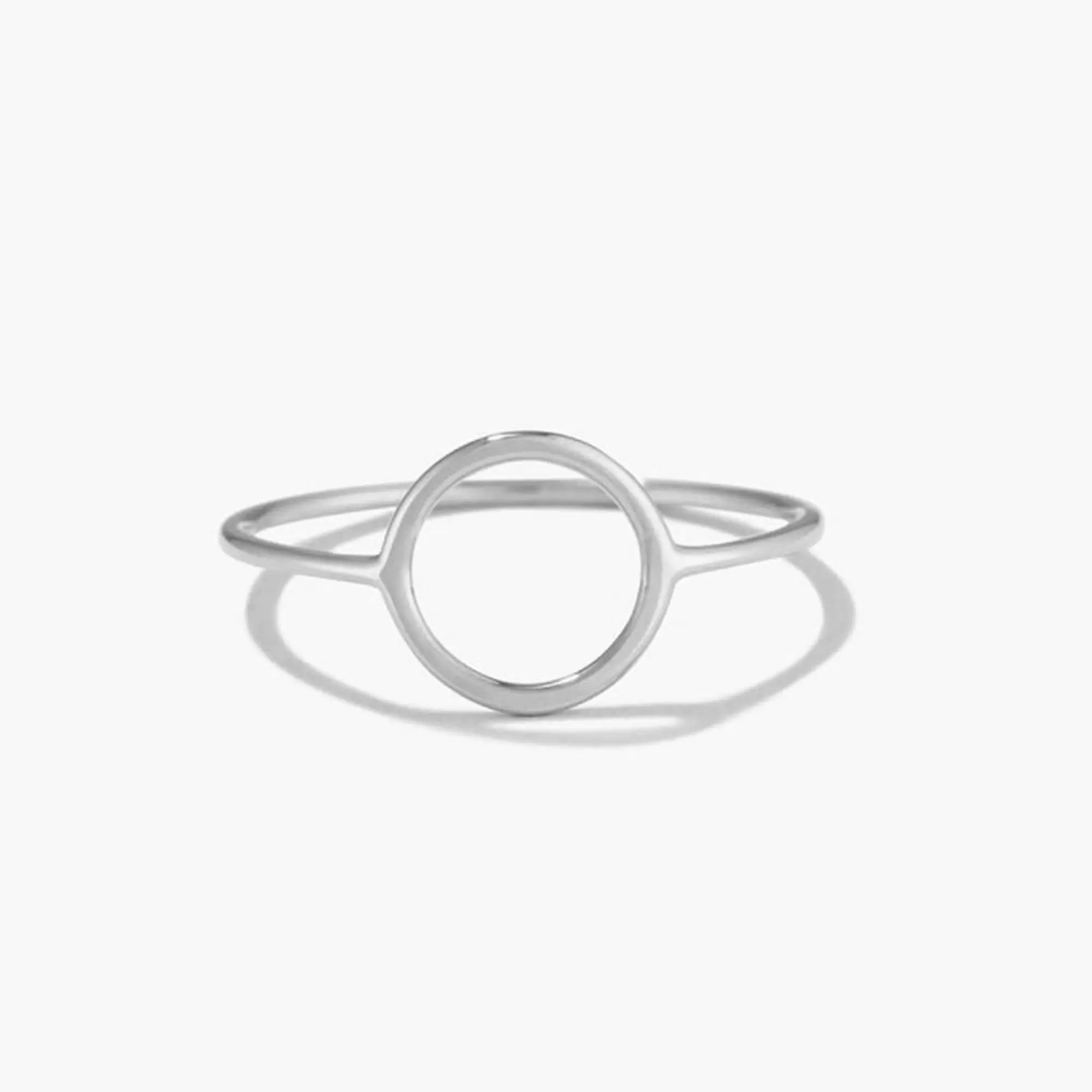 2023 Plain Jewelry Ring Sterling Silver 925 Finger 2mm Band Minimalist Circle Stackable Everyday Anniversary Gift For Women