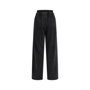 Pantalons de survêtement amples et décontractés pour femmes, en coton français, lavage à l'acide, style vintage, double taille, tendance 2025 - Product Image 4