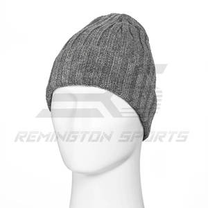 Fabricant de bonnets personnalisés Bonnets d'hiver tricotés à revers en acrylique de haute qualité Bonnets unisexes avec logo personnalisé Nouveau style 2023 - Product Image 4