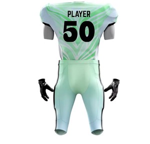 Último diseño de ropa de equipo profesional de fútbol americano Jersey uniforme hombres ropa deportiva personalizada ajustable para hombres - Product Image 1