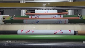 OEM Factory Price Soft <b>Plastic</b> Stretch Film <b>Roll</b> Moisture-Proof Packaging in White Black Colors Food Logo Printing Made Vietnam - Product Image 5