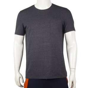 T-shirt OEM pour hommes de fournisseurs bangladais Logo personnalisé 100% coton Spandex installations de production en vrac - Product Image 3