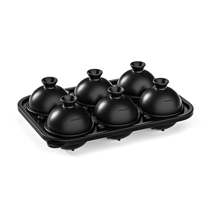 Moule à glaçons en silicone à 6 cavités, durable et facile à nettoyer, pour whisky et cocktails, diamètre 5,5 cm, avec entonnoir intégré - Product Image 3
