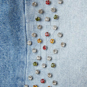 Shorts d'été pour hommes à la mode urbaine très demandés, avec strass, design brillant, confortables et décontractés - Product Image 6