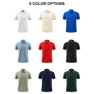 Logotipo bordado personalizado para hombres de talla grande para camisas Polos de golf deportivos de calidad Diseño sólido 100% Algodón Transpirable Corto - Product Image 6