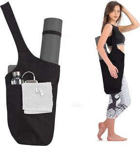 Women's Long Tote <b>Bag</b> Multi-Functional Polyester Yoga Mat <b>Carrier</b> with Water Bottle Pocket Fashion Exercise <b>Storage</b> Holder <b>Bag</b> - Product Image 1