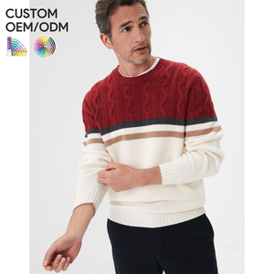 Pull en tricot pour homme, respirant, séchage rapide, coton biologique, logo personnalisé, mode d'hiver, OEM ODM, vente en gros - Product Image 1