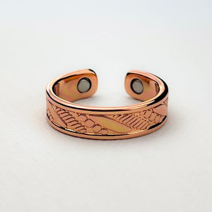 2023 Australia 3mm Thick Tibetan style engraved cuff <b>Magnetic</b> Jewelry Hammer Texture Twisted Pure <b>Copper</b> <b>Bracelets</b> - Product Image 6