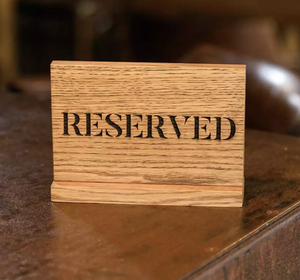 Divris Wooden Reserved Sign Laser Cut Rustic <b>Table</b> Marker Indoor and outdoor Use - Product Image 4