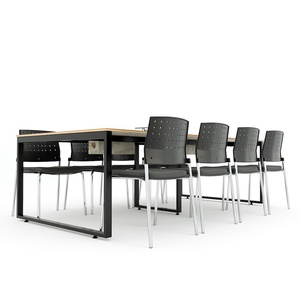 Ministral Contemporary 240x120cm Rectangular Plywood Conference <b>Table</b> <b>Office</b> & School Furniture Adjustable Features for Hotels - Product Image 4