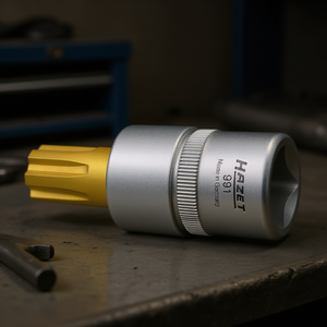 Hazet Short Square 1/2'' Ribe-CV Screwdriver <b>Socket</b> - Product Image 3