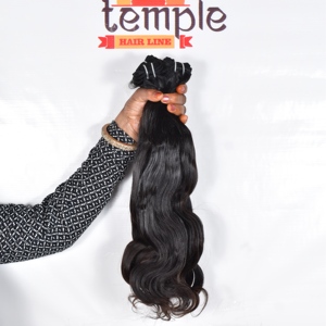 Machine à double trame tissage extensions de cheveux humains vague naturelle temple corporel traitement vietnamien cuticule alignée vente en gros - Product Image 4