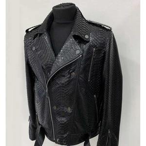 Chaqueta de Cuero con Revestimiento de Camuflaje de Piel de Oveja Unisex, Diseño Personalizado al por Mayor, Primavera 2025, Logotipo Frontal, Motocicleta, Alta Calidad - Product Image 3