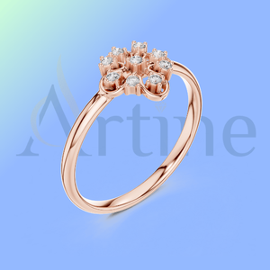 18K Trendy <b>Adjustable</b> <b>Ring</b> for women - Product Image 1