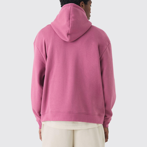 Sudadera con capucha de gran tamaño de 350GSM con logotipo personalizado de alta calidad, sudaderas con capucha de peso pesado Unisex con estampado de pantalla de algodón - Product Image 3