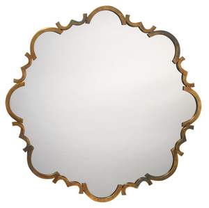 Best Quality Simple Design Aluminum Decorative <b>Mirror</b> <b>Wall</b> Hanging <b>Bathroom</b> Metal <b>Mirror</b> Gold Color - Product Image 5