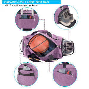 Sac de sport de grande capacité personnalisé de haute qualité étanche avec fermeture à glissière pour une utilisation en extérieur fabriqué au Pakistan - Product Image 5