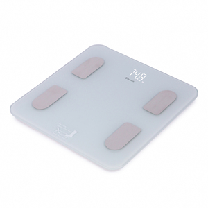 BMI เครื่องชั่งน้ำหนักดิจิตอลอัจฉริยะสำหรับห้องน้ำพร้อมเปอร์เซ็นต์ของน้ำการเชื่อมต่อมวลกล้ามเนื้อด้วยบลูทูธ