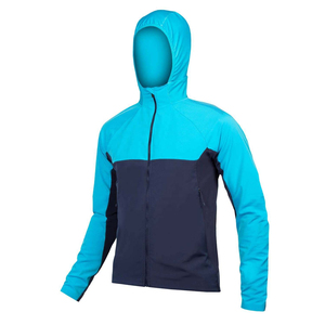 Veste d'extérieur à bas prix bicolore coupe-vent léger avec fermeture éclair Vêtements de sport imperméables pour hommes logo personnalisé - Product Image 1
