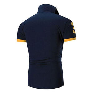 เสื้อโปโลทรงสลิมฟิตสำหรับผู้ชาย, เสื้อผ้าฝ้ายแท้ใส่สบายสำหรับฤดูร้อนเสื้อแนวสตรีทเสื้อลำลองใหม่สำหรับผู้ชาย - Product Image 2