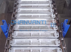 Convoyeur automatique de coulée de lingot de cuivre de sortie de 20 tonnes 100 composants de noyau de moules comprenant des machines de coulée de métal de pompe de roulement - Product Image 5