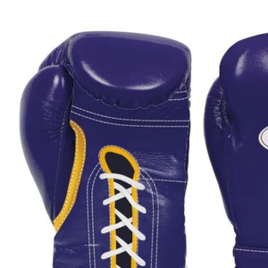 Gants de boxe à lacets Winning, violet or, cuir véritable de qualité supérieure, gants d'entraînement de boxe professionnels, rembourrage élite, 8oz 10oz 12oz - Product Image 5