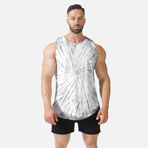 Ropa de fitness Culturismo Stringer Tank Top Hombres Algodón Dobladillo curvo Y Back Workout Custom Gym Wear Tank Top - Product Image 1