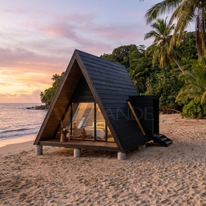 Villa de Lujo con Estructura de Acero y Resort Hotelero Frente al Mar, Diseño Moderno, <span class=keywords><strong>Cabaña</strong></span> de Acero Ligero S410 - Product Image 6
