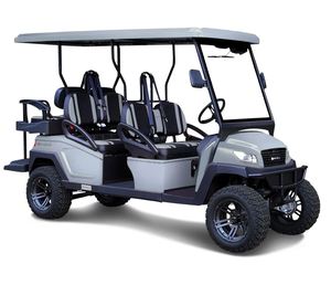 รถกอล์ฟไฟฟ้า 6 ที่นั่ง ใช้พลังงานลิเธียมไอออน สำหรับสถานที่ท่องเที่ยว รีสอร์ท และมหาวิทยาลัย ขับขี่นุ่มนวล ระยะทางวิ่งไกล - Product Image 2