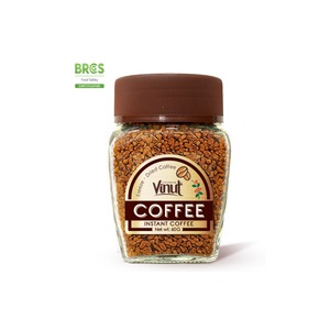 กาแฟสำเร็จรูปฟรีซดราย รสขม 60 กรัม บรรจุขวดแก้ว 100% เวียดนาม VINUT รับผลิตแบบ OEM ODM ฉลากส่วนตัว - Product Image 1