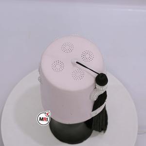 Personnalisé Brodé À La Main DOI ARARAT Fès Blanc Bullion Quatre Rangées De Laine Fezzes Avec Cour Et Numéro 4 Trois Rangées Blanc Fez - Product Image 3