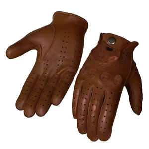 Guantes de cuero de moda genuina impermeables de invierno Bajo MOQ Precio barato Guantes de diseño de moda guantes de vestir - Product Image 4