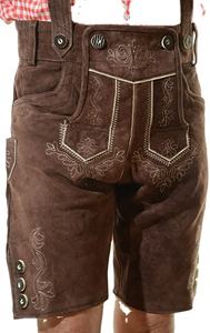 แบเรียนเดอร์โฮเซ่นสำหรับผู้ชาย,ใหม่มีดทราชเทน OKTOBERFEST LEDERHOSEN สีน้ำตาล - Product Image 6