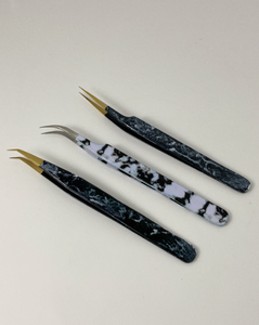 Pince à épiler pour cils avec logo personnalisé Fournitures de beauté Pince à épiler pour extension de cils avec volume de marque privée pour cosmétiques - Product Image 2