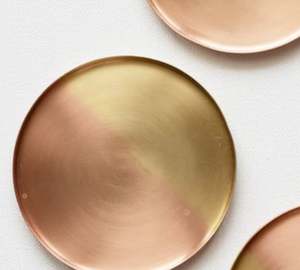 Ensemble de sous-verres en laiton artisanaux, modernes, écologiques, protecteurs et décoratifs, taille et diamètre personnalisables - Product Image 6