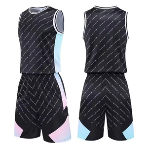 Votre propre uniforme de basket-ball 100% polyester Dernier style Meilleure qualité Ensemble d'uniformes de basket-ball en couleur unie - Product Image 1