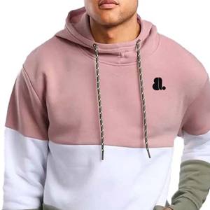 เสื้อมีฮู้ดผ้าคอตตอน100% สำหรับผู้ชายแนวสตรีทผ้าฟลีซปักลายโลโก้ด้วยพลอยเทียมด้านหน้าเป็นเส้นสำหรับฤดูหนาว - Product Image 6