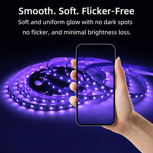 Économie d'énergie Smd 5050 Rgb Rgbw <span class=keywords><strong>Led</strong></span> Strip Light 60Leds/M App Télécommande 12V 24V 10Mm <span class=keywords><strong>pour</strong></span> salle de jeux, théâtre, rétro-éclairage <span class=keywords><strong>Tv</strong></span> - Product Image 3