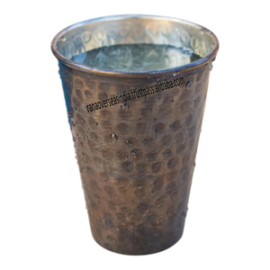 Vaso de agua pequeño de cobre puro, vaso hecho a mano para beber Ayurvédico, uso diario, viajes de oficina y vajilla para el hogar a buen precio - Product Image 5