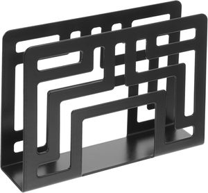 Classic <b>Black</b> Metal Rectangular Napkin Holders & Dispenser Freestanding Kitchen Tabletop Design by Design Creation - Product Image 1