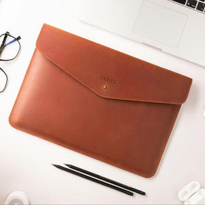 ซองแล็ปท็อปหนังแท้แบบพกพาดูหรูหราสไตล์วินเทจทนทานสำหรับทำงานธุรกิจสำนักงานและใช้ GLS-0274การเดินทาง - Product Image 1