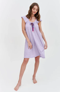 French Ladies Beige Cotton Linen Puff Sleeve Dress <b>Women</b> Summer Open Back Loose V Neck <b>Shirt</b> Casual Dress Midi Dress - Product Image 4