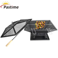 Vente directe d'usine Mini foyer à charbon de bois Grill en acier enduit de poudre de qualité alimentaire pour les fêtes de jardin Utilisation en extérieur