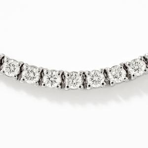 Collier tennis en diamant de luxe 5,00 carats en or blanc, bijoux fins élégants, collier statement, cadeau idéal pour un anniversaire - Product Image 2