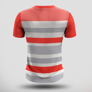เสื้อยืดโพลีเอสเตอร์แห้งเร็วสำหรับผู้ชายเสื้อยืดสำหรับออกกำลังกายวิ่งออกกำลังกายฟิตเนส - Product Image 5