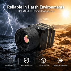 Module de caméra thermique miniature 8um 640x512, capteur infrarouge non refroidi pour drone FPV UAV, vision nocturne - Product Image 5