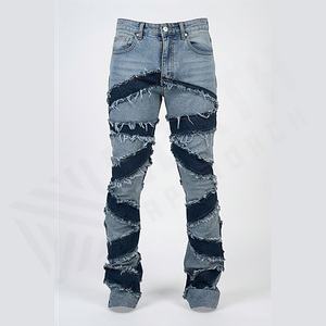Pantalones Vaqueros de Mezclilla para Hombre 2025, Pantalones Ajustados, Vaqueros Ajustados para Hombre, Venta al por Mayor de Fábrica, Transpirables, Rectos, Servicio OEM - Product Image 1